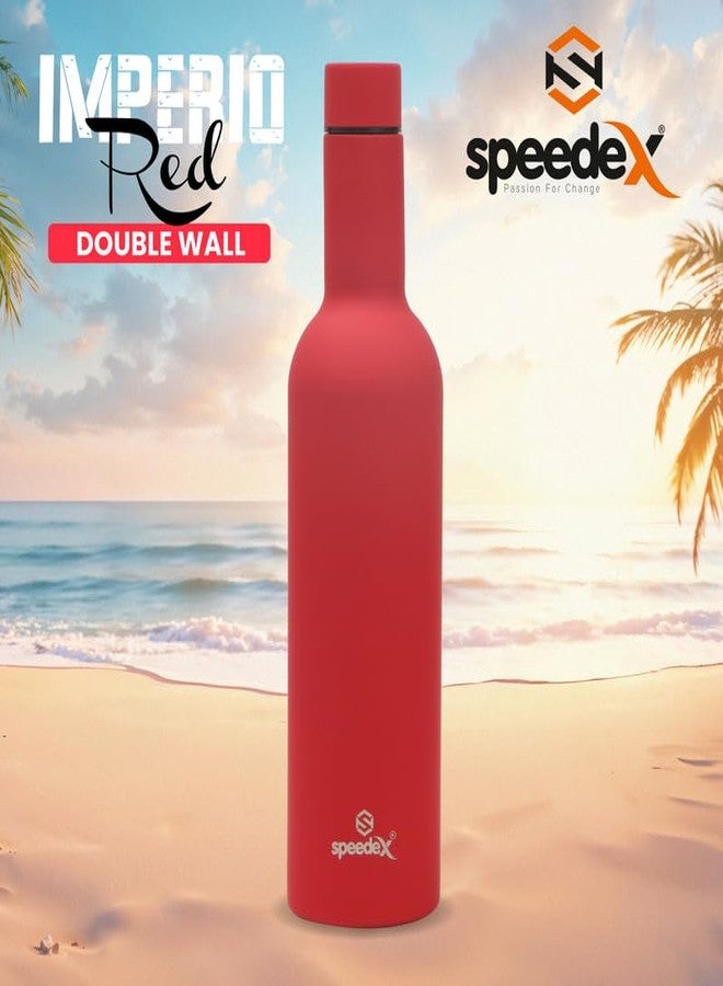 Speedex Thermos Bottle - 500 ML Vacuum Insulated Stainless Steel for Kids, Men, Women - Thermosteel Bottle Ideal for School, Office, Travel Flask for Hot & Cold Beverages - Wine Colour - Image 4